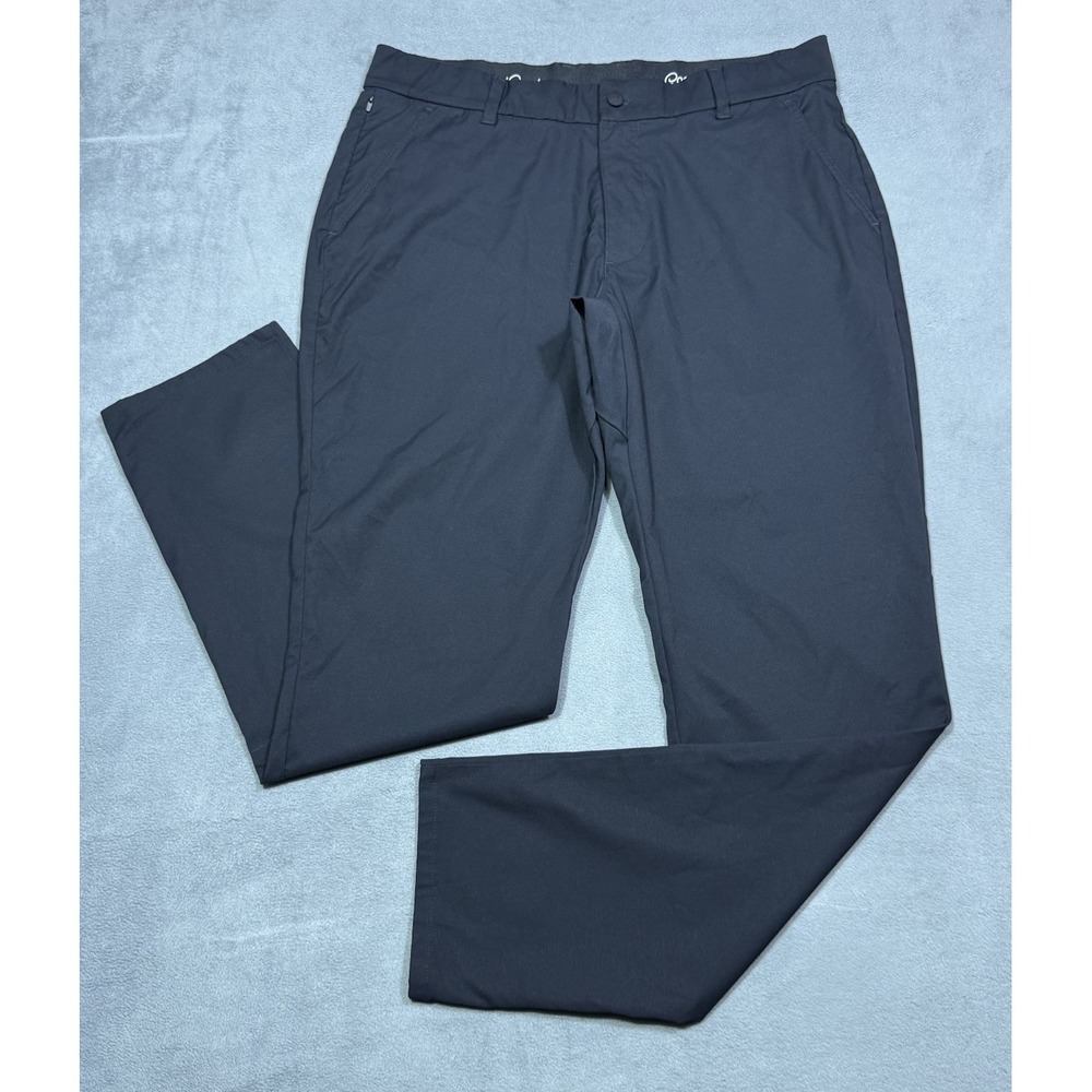 Good Good Golf Pants Mens 34x32 Black Performance Chino Athleisure